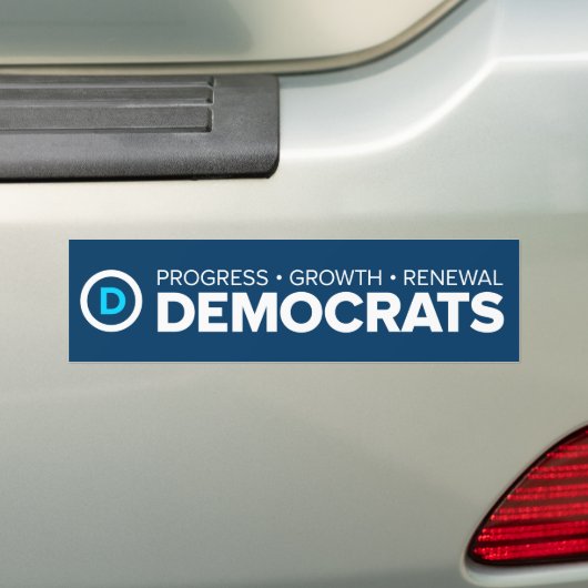 Bumpersticker-democraten Bumpersticker (Op auto)