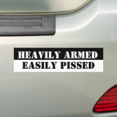 Bumpersticker die gemakkelijk kan worden geplast (Op auto)