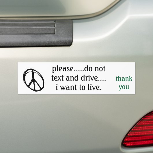 bumpersticker die ons eraan herinnert dat we geen (Op auto)
