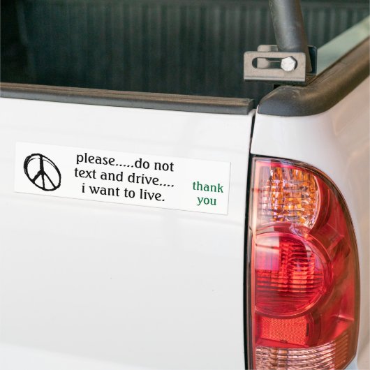 bumpersticker die ons eraan herinnert dat we geen  (Op Truck)
