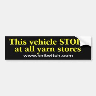 Bumpersticker - Dit voertuig stopt