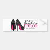 Bumpersticker - "Divorce. Het einde van een fout." (Voorkant)