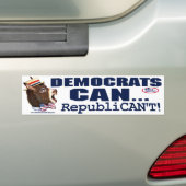 Bumpersticker Donkey Head van de Republikein niet (Op auto)