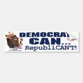 Bumpersticker Donkey Head van de Republikein niet