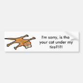 Bumpersticker "Dood Cat" (Voorkant)