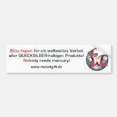 Bumpersticker (Duits, wit) (Voorkant)