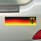 Bumpersticker Duitse vlaggen en wapenschild (Op auto)