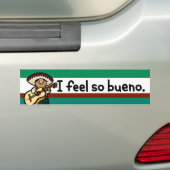 bumpersticker, dus bueno. bumpersticker (Op auto)