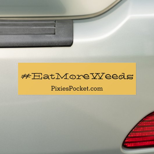bumpersticker #eatmoreweeds (Op auto)