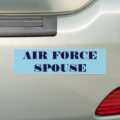 Bumpersticker Echtgenoot van de luchtmacht (Op auto)