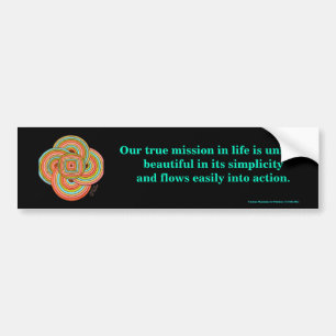 Bumpersticker "Eenvoudig"