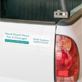 Bumpersticker - Eerste Zuidelijke Baptistische Ker (Op Truck)