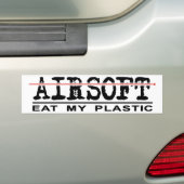 Bumpersticker - Eet plastic! (Op auto)