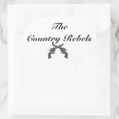 Bumpersticker...Effen Ovale Sticker (Tas)