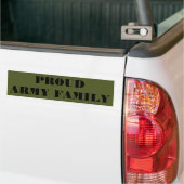 Bumpersticker familie van het leger (Op Truck)