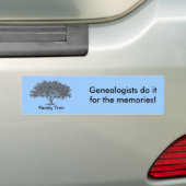 Bumpersticker - Familieboom (Op auto)