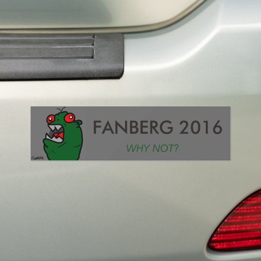 Bumpersticker FANBERG 2016 (Op auto)