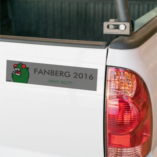 Bumpersticker FANBERG 2016 (Op Truck)