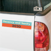 Bumpersticker fatsoen en gezondheid 2020 (Op Truck)