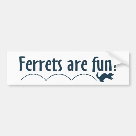 Bumpersticker - Fretjes zijn leuk (Voorkant)