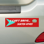 Bumpersticker Fun  beperking van de campersnelheid (Op auto)