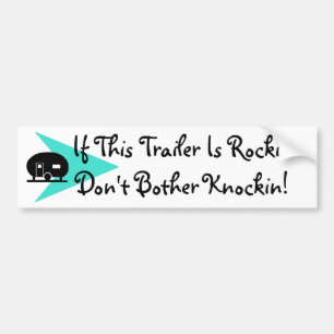 Bumpersticker Fun Camper Expression