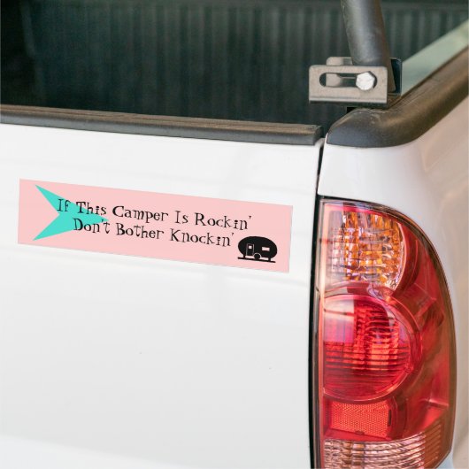 Bumpersticker Fun  Camper TT Humor (Op Truck)
