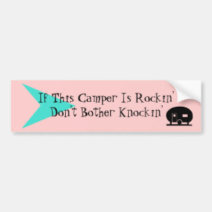 Bumpersticker Fun  Camper TT Humor