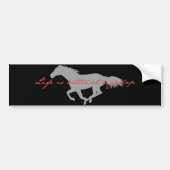 Bumpersticker galoping Horse (Voorkant)