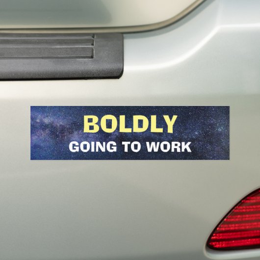 Bumpersticker - Gedurfd gaan werken (Op auto)