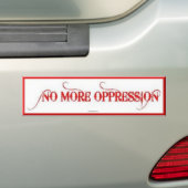BUMPERSTICKER - GEEN OPZETTING MEER - AUTO'S (Op auto)
