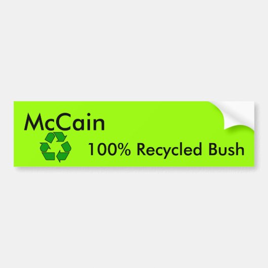 Bumpersticker gerecycleerde Struik (Voorkant)