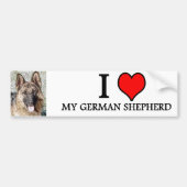 bumpersticker GERMAN SHEPHERD (Voorkant)
