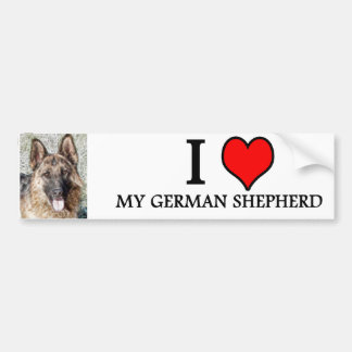 bumpersticker GERMAN SHEPHERD