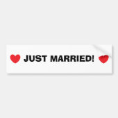 Bumpersticker "Gewoon getrouwd" (Voorkant)