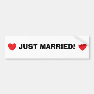 Bumpersticker "Gewoon getrouwd"