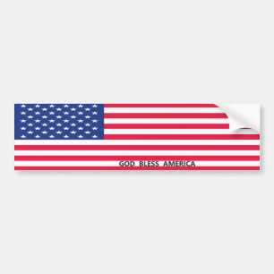 Bumpersticker - God zegene Amerika
