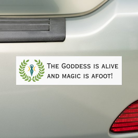 Bumpersticker: Godin is ALIVE! Bumpersticker (Op auto)
