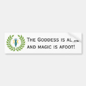 Bumpersticker: Godin is ALIVE! Bumpersticker (Voorkant)