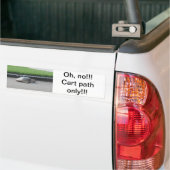 Bumpersticker/Golf, Sport, Grappig Bumpersticker (Op Truck)