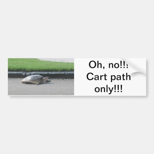 Bumpersticker/Golf, Sport, Grappig Bumpersticker (Voorkant)