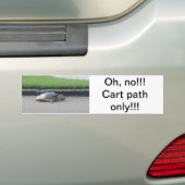 Bumpersticker/Golf, Sport, grappigheid Bumpersticker (Op auto)