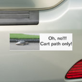 Bumpersticker/Golfkarren, goudwagens, grappig, Bumpersticker (Op auto)
