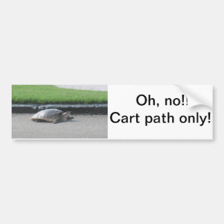 Bumpersticker/Golfkarren, goudwagens, grappig, Bumpersticker