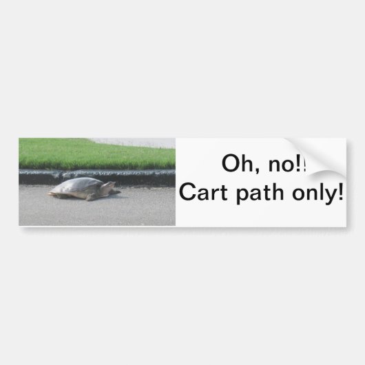 Bumpersticker/Golfkarren, goudwagens, grappig, Bumpersticker (Voorkant)