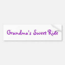 Bumpersticker "Grandma's Sweet Ride"