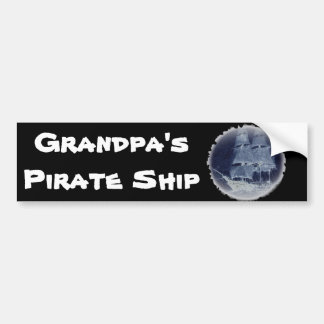 Bumpersticker "GRANDPA's PIRATE SHIP"