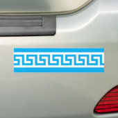 Bumpersticker Grieks sleutelpatroon (Op auto)