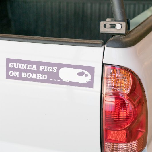 Bumpersticker "Guinee aan boord" (Op Truck)