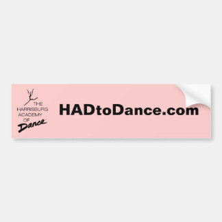 Bumpersticker HADtoDance.com